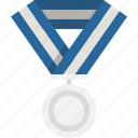 medal, prize, silver, winner