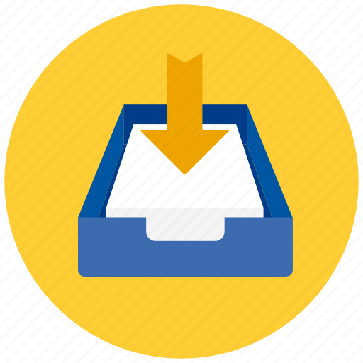 Drawer, input, documents, files, papers icon - Download on Iconfinder