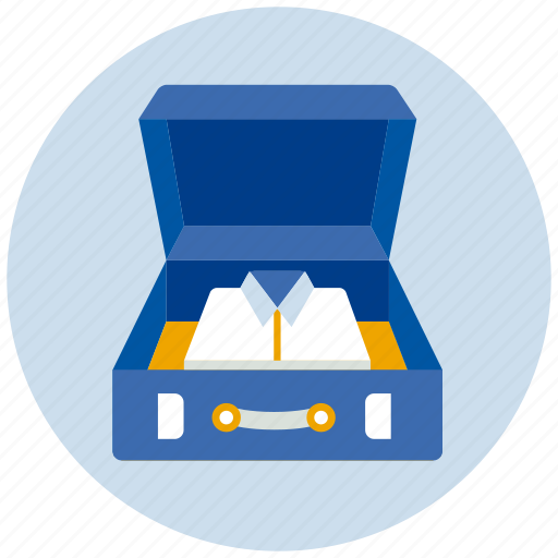 Luggage, open, shirts, case, suitcase icon - Download on Iconfinder