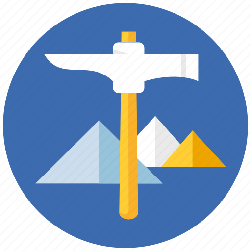 Mountains, pickaxe, mountain, nature, environment, eco, environmental icon - Download on Iconfinder