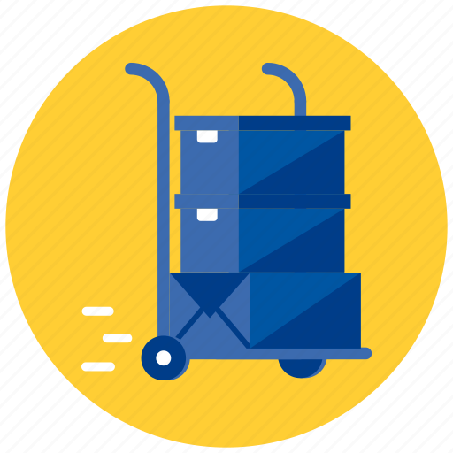 Boxes, parcels, trolley, delivery, package, shopping icon - Download on Iconfinder