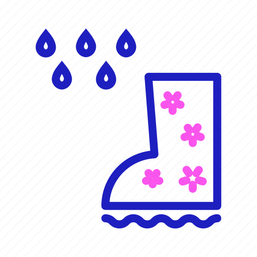 Boots, spring, floral, natural, season icon - Download on Iconfinder