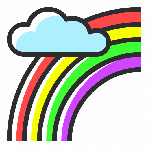 Spring, season, rainbow, cloud icon - Download on Iconfinder
