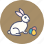bunny, easter, eggs, paschal, play, rabbit 