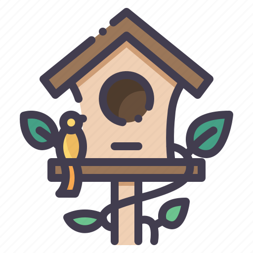Bird, house, spring, nest, pet icon - Download on Iconfinder
