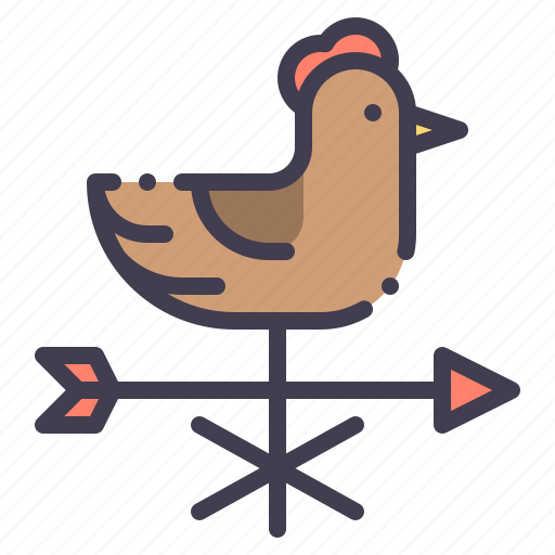 Weathercock, weather, wind, arrow, cock icon - Download on Iconfinder