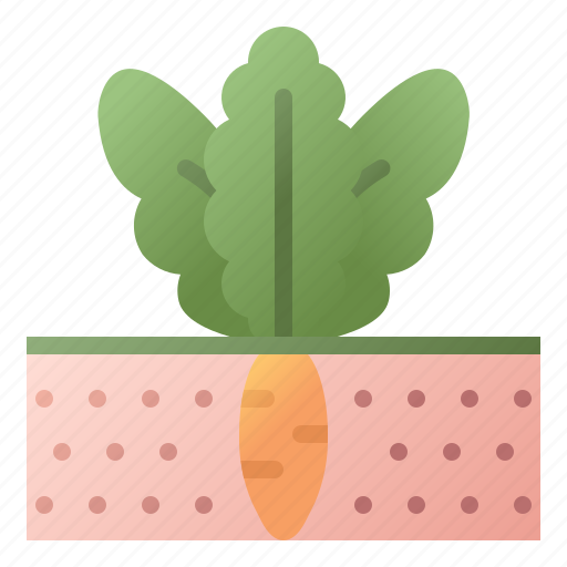 Carrot, gardening, nature, soil, vegetable icon - Download on Iconfinder