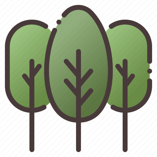 Trees, tree, forest, spring, nature icon - Download on Iconfinder
