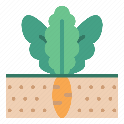 Carrot, gardening, nature, soil, vegetable icon - Download on Iconfinder
