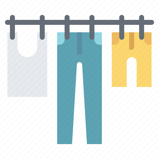 Clothesline, dry, laundry, clothes, washing icon - Download on Iconfinder