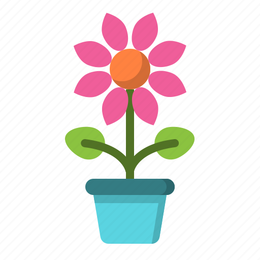 Flower, plant, pot, nature, spring icon - Download on Iconfinder