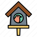 bird, house, birdhouse, box, nest, home