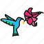 bird, flower, hummingbird, nectar 
