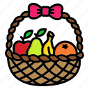 fruit, basket, food, garden, harvest