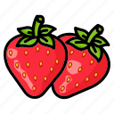 strawberry, fruit, berry, spring