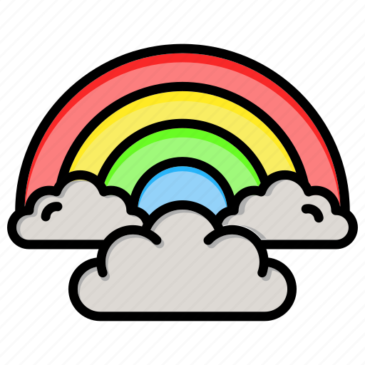 Rainbow, color, cloud, spring, weather icon - Download on Iconfinder