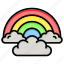 rainbow, color, cloud, spring, weather 