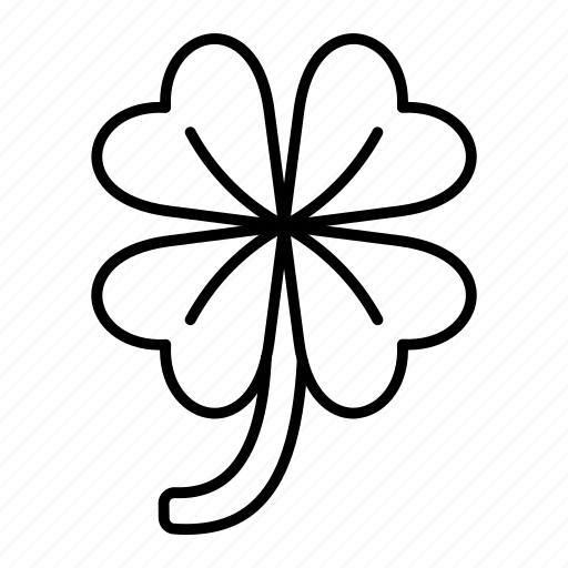 Clover, four, leaf, four leaves clover, botanical, lucky icon - Download on Iconfinder