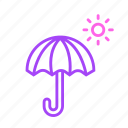 umbrella, rain, protection, spring, nature, ecology