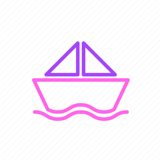 Boat, kids, paper boat, spring, nature icon - Download on Iconfinder