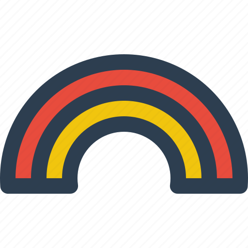 Rainbow, colorful, weather, forecast, nature icon - Download on Iconfinder