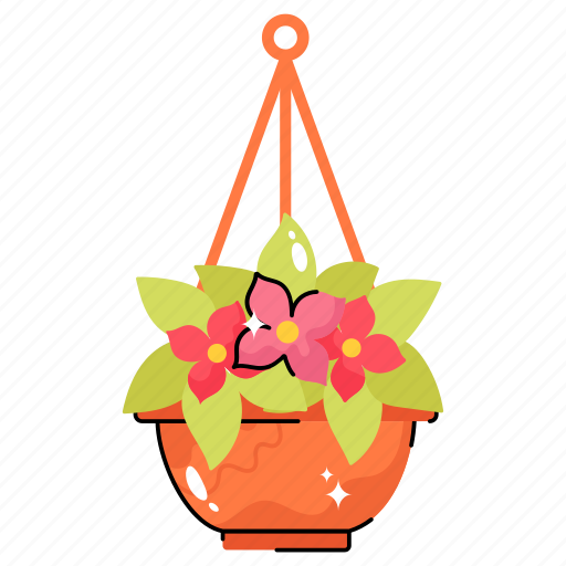 Nature, pot, plant, wall, fresh sticker - Download on Iconfinder