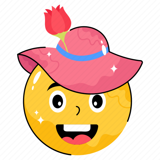 Funny, cute, smile, happy sticker - Download on Iconfinder