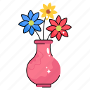 flower, green, plant, potted, holding, gardening