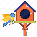 bird house, birds, animal, wooden