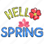 spring, greeting, card, flower, green, floral 