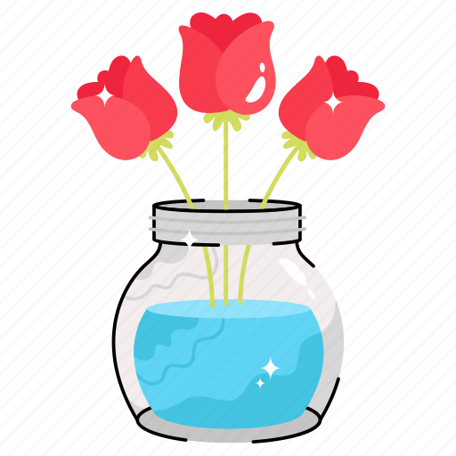 Garden, flowerpot, flower, green, pot, plant sticker - Download on Iconfinder
