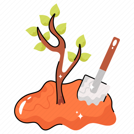Ground, tool, gardening, steel sticker - Download on Iconfinder