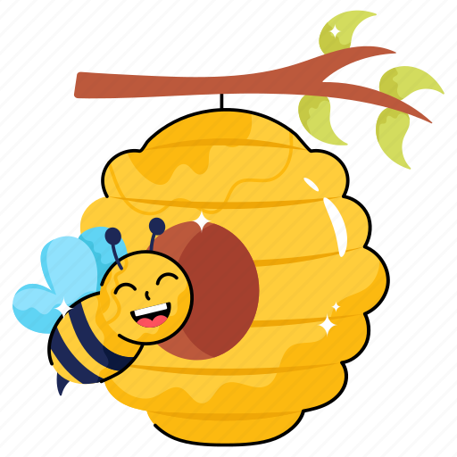 Nature, natural, insect, honey, bee sticker - Download on Iconfinder