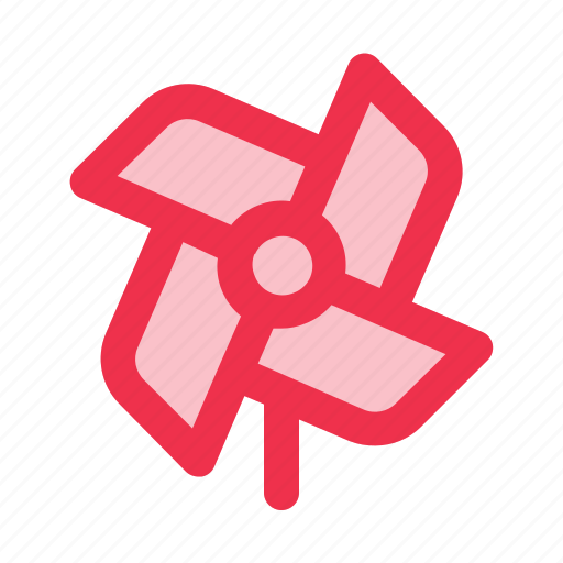 Pinwheel, windmill, mill, wind, toy icon - Download on Iconfinder