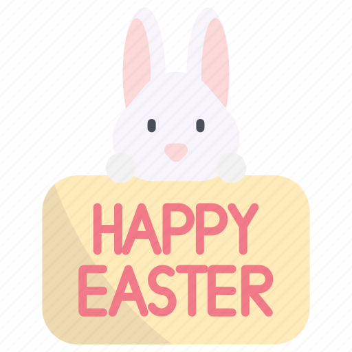 Happy, easter, happy easter, celebration, easter-egg, bunny, rabbit ...