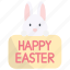 happy, easter, happy easter, celebration, easter-egg, bunny, rabbit 
