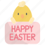 happy, easter, happy easter, celebration, easter-egg, chicken 