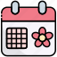 calendar, spring, date, blossom, flower 