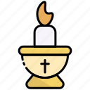 candle, cross, religion, animal, festival, christian