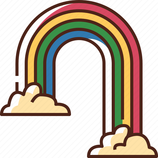 Rainbow, cloud, weather, nature, colorful, sky, spring icon - Download on Iconfinder