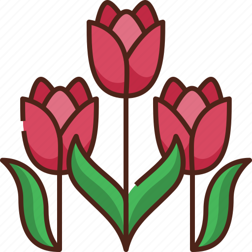 Tulips, flower, flowers, green, floral, nature, spring icon - Download on Iconfinder