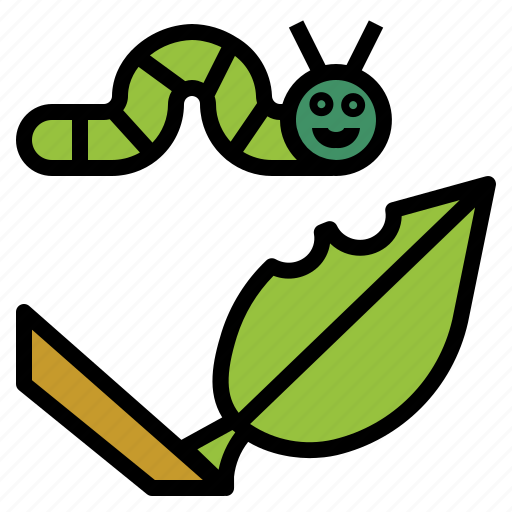 Butterfly, caterpillar, insect, leaf, worm icon - Download on Iconfinder