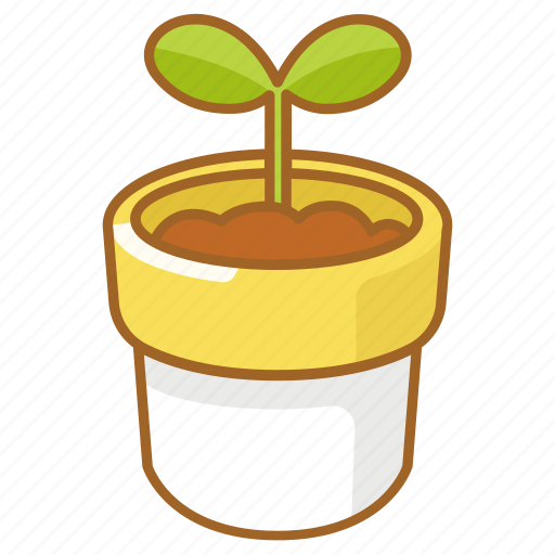 Grow, growth, plant, pot, shoot, spring, sprout icon - Download on Iconfinder