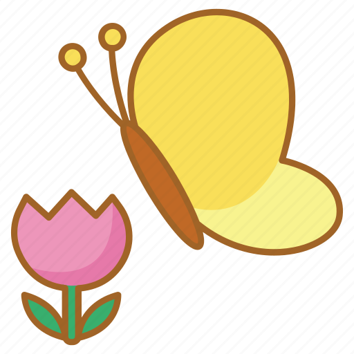 Butterfly, flower, garden, nature, spring icon - Download on Iconfinder