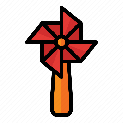 Spring, season, nature, toy, pinwheel, windmill icon - Download on Iconfinder
