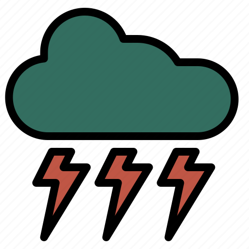 Spring, cloud, heavy, rain, strom, weather icon - Download on Iconfinder