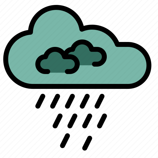 Spring, rainy, cloud, weather, forecast, rain icon - Download on Iconfinder