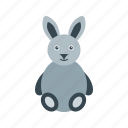 bunny, cute, ears, little, rabbit, white, young