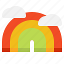 rainbow, weather, forecast, cloudy