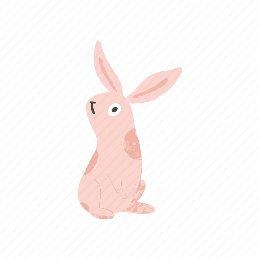 Spring, rabbit, curious rabbit, bunny, hand-drawn bunny, animal, easter icon - Download on Iconfinder